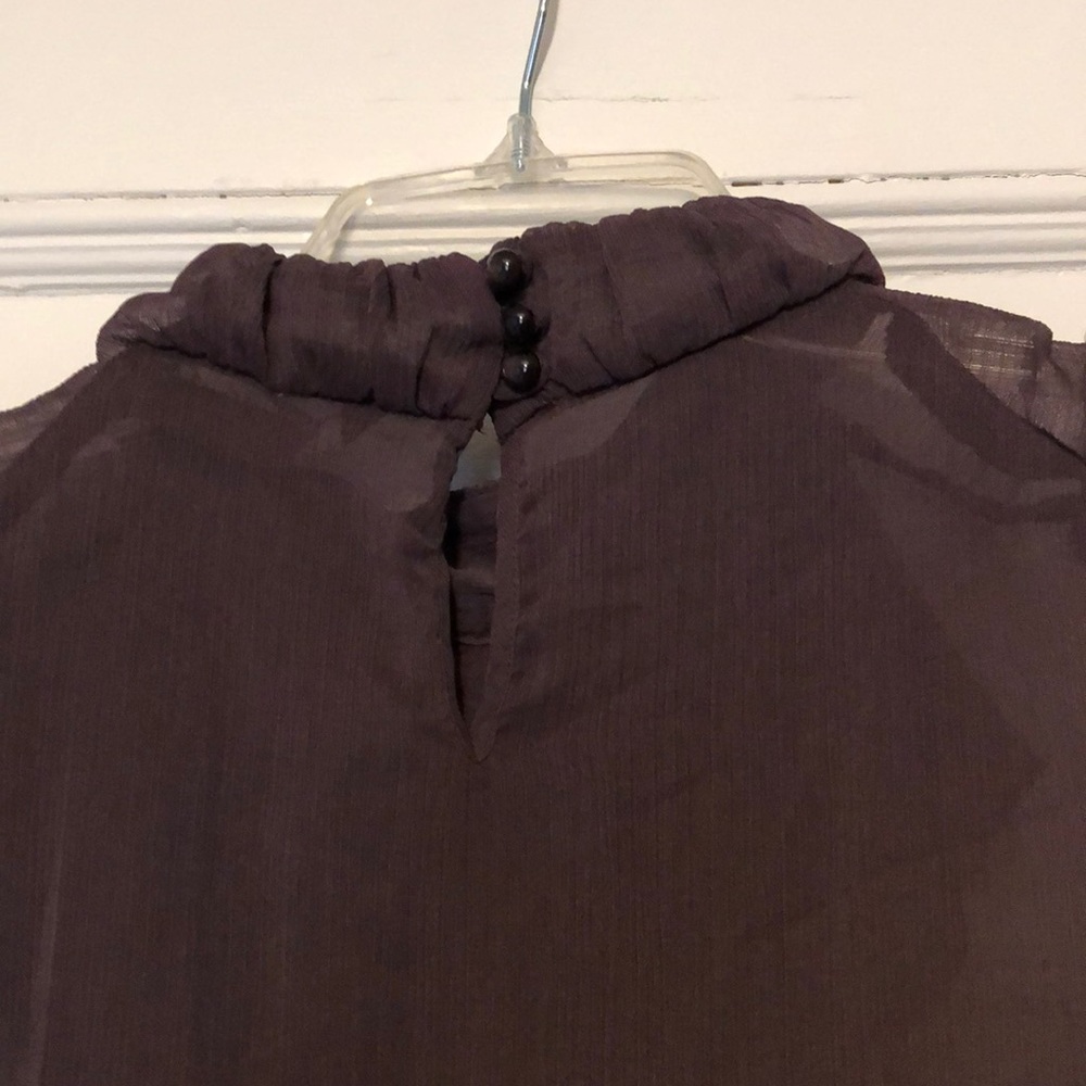 Plum Ruffle Top - Picture 3 of 3